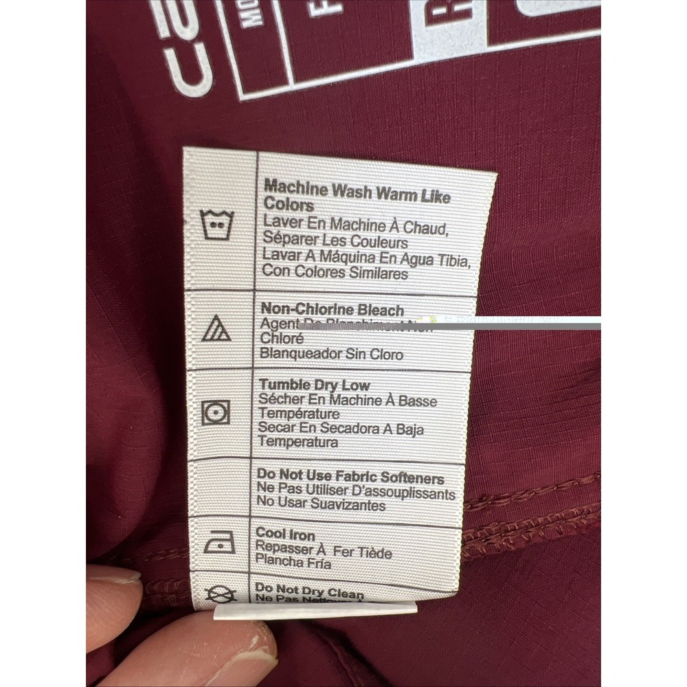 Carhartt Women's Force Ripstop Work Shorts 2XL Burgundy BS5266‑W Relaxed Fit NWT - Picture 8 of 16